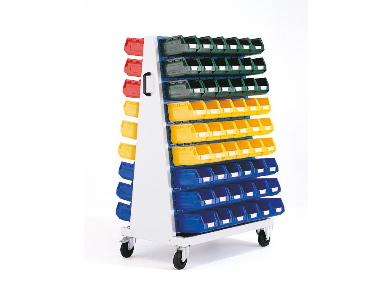 Mobile Parts Bin Rack from Go Industro 14026017.11