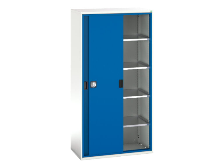 Verso Sliding Door Cupboard With 4 Shelves from The Bott Shop 16926281.11