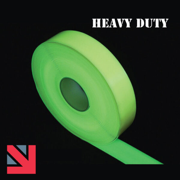 High Traffic photoluminescent floor tape. Used for high traffic commercial applications -SKU-F1675GID