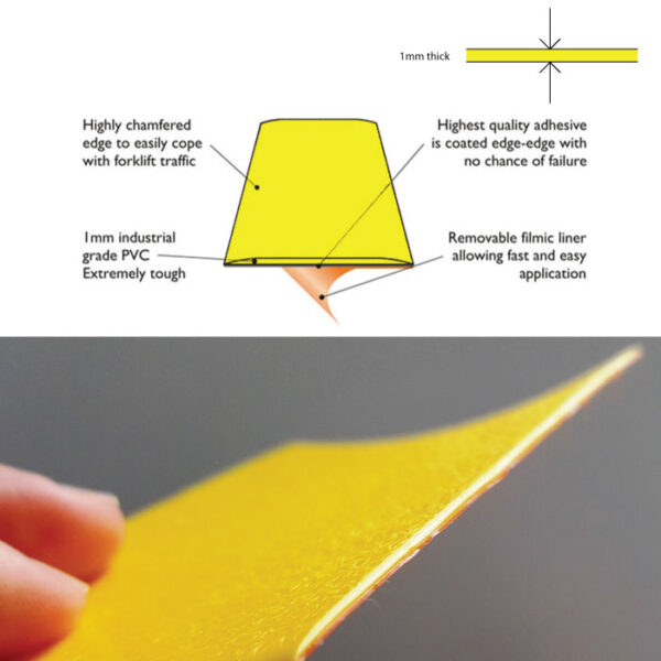 Invictus Bull Heavy Duty Hazard Floor Marking Tape - Extremely Heavy Duty Industrial Floor Tape. SKU-F1675 - Image 3