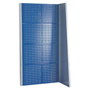 Bott CNC Tool Shelving - CNC Freestanding Louvre Panel Rack 4 Panel Single Sided Starter. WxDxH: 1015X452X1835mm Ral 7035/5010 _SKU-12102092.11