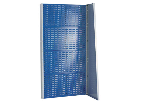 CNC Freestanding Louvre Panel Rack - 4 Panel Single Sided Additional. WxDxH: 1015X452X1835mm Ral 7035/5010 _SKU-12102093.11