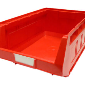 6 Plastic Parts Bins In Red - Plastic Bin Kit 2005 (Pack of 6). WxDxH: 303X485X190mm Red _SKU-13020433