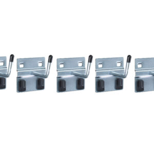 Tool Pegboard Perfo Extended Hook 50mm Dia 6mm - Pack of 5. WxDxH: 60X50X60mm Zinc Plated _SKU-14001119