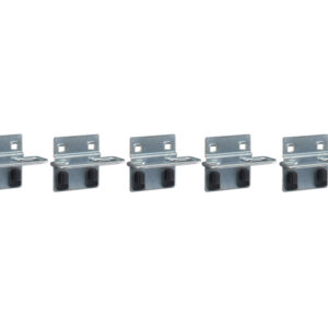 Tool Pegboard Perfo U-Holder - L 20 / W 75mm Dia 6mm (Pack of 5). WxDxH: 83X42X60mm Zinc Plated _SKU-14010019