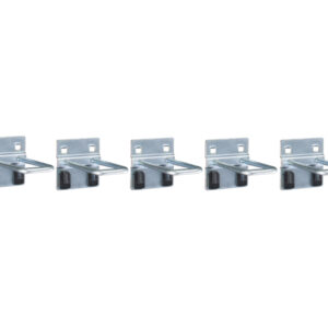 U Holder for Pegboard - L 100 / W 40mm Dia 6mm (Pack of 5). WxDxH: 60X111X60mm Zinc Plated _SKU-14010034