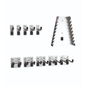 Metal Tool Pegboard Hooks - Perfo Hook Kit 11 Piece. WxDxH: 380X140X140mm Zinc Plated _SKU-14030064