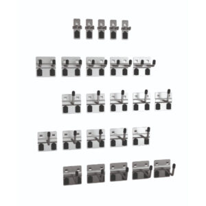 Pegboard Tool Clips - Perfo Hook Kit 25 Piece. WxDxH: 380X140X140mm Zinc Plated _SKU-14030101