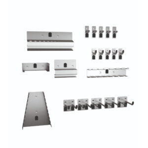 Pegboard Tool Storage - Perfo Hook Kit 20 Piece. WxDxH: 380X140X140mm Zinc Plated _SKU-14031412