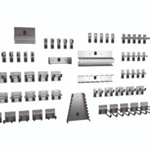 Pegboard Tool Organizer - Perfo Hook Kit 60 Piece. WxDxH: 380X140X140mm Zinc Plated _SKU-14031415