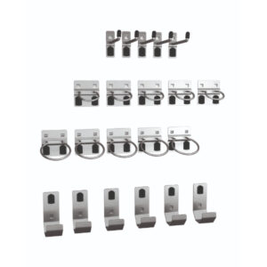 Tool Hanging Pegboard Hooks - Perfo Hook Kit 21 Piece. WxDxH: 380X140X140mm Zinc Plated _SKU-14031418
