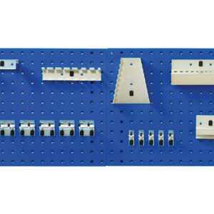 Perfo Panel And Hooks - Perfo Panel And Hook Kit with 2X 0. 5M Panels And 15 Piece Hook Kit. WxDxH: 500X200X1000mm In 4 Colours _SKU-14031420.11
