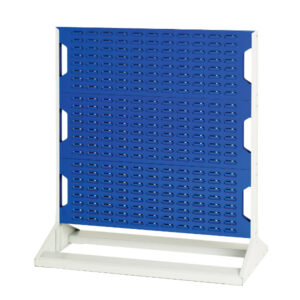 Bott Doubled Side Parts Bin Stand - Louvre Panel Rack Double Sided with 6 Panels. WxDxH: 1000X550X1125mm Ral 7035/5010 _SKU-16917120.11V