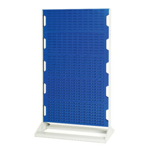 Bott Double Sided Parts Bin Stand - Louvre Panel Rack Double Sided with 10 Panels. WxDxH: 1000X550X1775mm Ral 7035/5010 _SKU-16917122.11V