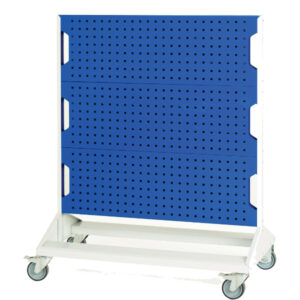 Heavy Duty Perfo Panel Trolley - Perfo Panel Trolley Double Sided with 6 Panels. WxDxH: 1000X550X1250mm Ral 7035/5010 _SKU-16917160.11V