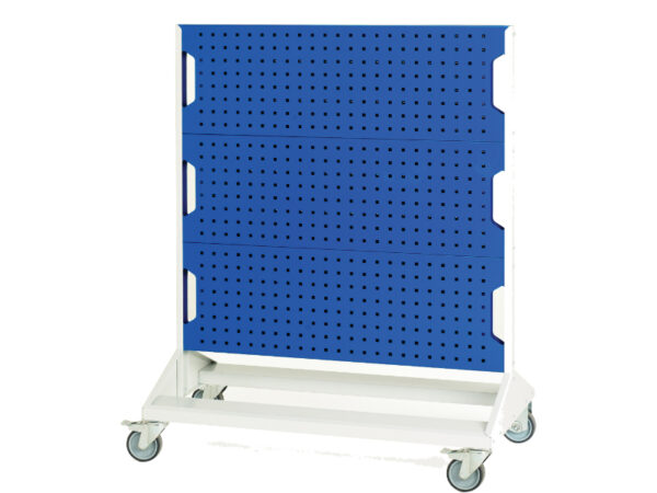 Heavy Duty Perfo Panel Trolley - Perfo Panel Trolley Double Sided with 6 Panels. WxDxH: 1000X550X1250mm Ral 7035/5010 _SKU-16917160.11V