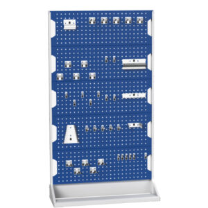 Bott Perfo Panel Rack - Perfo Panel Rack Single Sided And Hook Kit with 5 Panels, 40 Piece Hook Kit. WxDxH: 1000X550X1775mm Ral 7035/5010 _SKU-16917302.11V