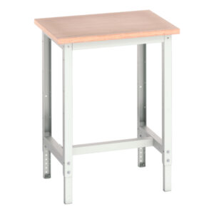 Height Adjustable Work Bench - with Multiplex Worktop. WxDxH: 700X600X780-930mm Ral 7035 _SKU-16921500.16