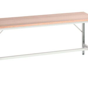 Bott Industrial Bench with Height Adjustment - with Multiplex Worktop. WxDxH: 2000X800X780-930mm Ral 7035 _SKU-16921514.16