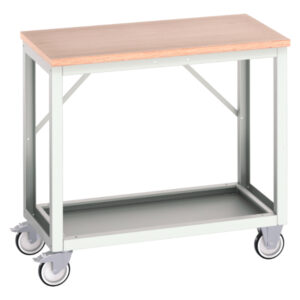Verso Mobile Workstand with Multiplex Worktop - WxDxH: 1000X600X930mm Ral 7035 _SKU-16922102.16