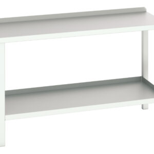Workbench with Steel Worktop Surface - WxDxH: 1500X600X910mm Ral 7035 _SKU-16922506.16