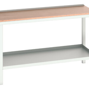 Strong Metal Bench - Verso Welded Bench with Multiplex Worktop. WxDxH: 1500X600X930mm Ral 7035 _SKU-16922507.16