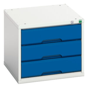 Bott Verso Drawer Cabinet - Verso Drawer Cabinet with 3 Drawers. WxDxH: 525X550X450mm Ral 7035/5010 _SKU-16925001.11