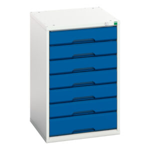 7 Drawer Workshop Set of Drawers - WxDxH: 525X550X800mm Ral 7035/5010 _SKU-16925015.11