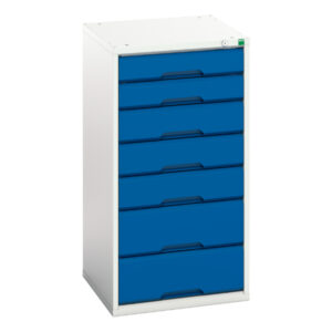 Bott Verso 7 Drawer Cabinet - WxDxH: 525X550X1000mm Ral 7035/5010 _SKU-16925049.11