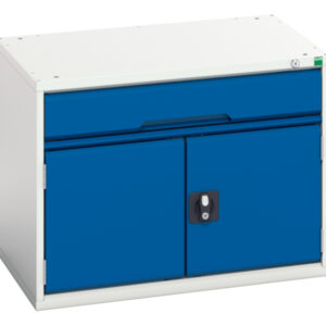 Bott Verso Drawer Door Cabinet - with 1 Drawer / Cupboard. WxDxH: 800X550X600mm Ral 7035/5010 _SKU-16925106.11