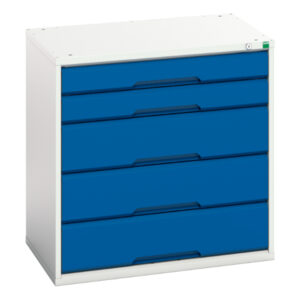 Bott Verso Industrial Chest of Drawers Metal - WxDxH: 800X550X800mm Ral 7035/5010 _SKU-16925112.11