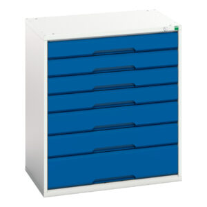 7 Drawer Workshop Metal Drawer Cabinet - WxDxH: 800X550X900mm Ral 7035/5010 _SKU-16925129.11