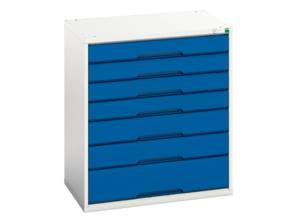 7 Drawer Workshop Metal Drawer Cabinet - WxDxH: 800X550X900mm Ral 7035/5010 _SKU-16925129.11
