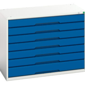 Verso Drawer Cabinet with 7 Drawers. WxDxH: 1050X550X800mm Ral 7035/5010 _SKU-16925215.11