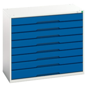 Verso Drawer Cabinet with 8 Drawers. WxDxH: 1050X550X900mm Ral 7035/5010 _SKU-16925233.11