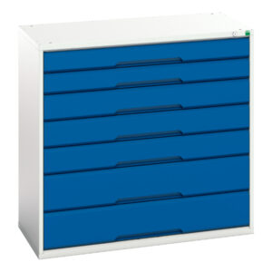 Verso Drawer Cabinet with 7 Drawers. WxDxH: 1050X550X1000mm Ral 7035/5010 _SKU-16925249.11