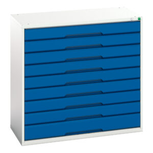 Verso Drawer Cabinet with 9 Drawers. WxDxH: 1050X550X1000mm Ral 7035/5010 _SKU-16925257.11