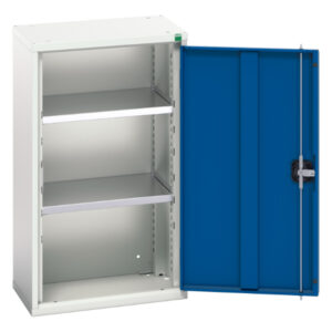 Verso Wall Cupboard with 2 Shelves. - WxDxH: 525X350X900mm Ral 7035/5010 _SKU-16926011.11