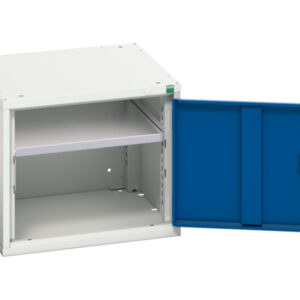 Heavy Duty Shelf Cupboard - Verso Shelf Cupboard with 1 Shelf. WxDxH: 525X550X450mm Ral 7035/5010 _SKU-16926030.11