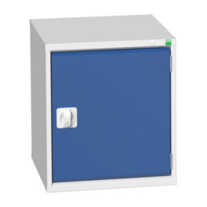 Industrial Shelf Cupboard - Verso Shelf Cupboard with 1 Shelf. WxDxH: 525X550X600mm Ral 7035/5010 _SKU-16926032.11