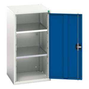 Verso Shelf Cupboard with 2 Shelves. WxDxH: 525X550X1000mm Ral 7035/5010 _SKU-16926059.11