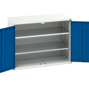 Bott Verso Shelf Cupboard - with 2 Shelves. WxDxH: 1050X550X800mm Ral 7035/5010 _SKU-16926238.11