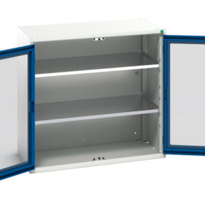 Verso Window Door Cupboard with 2 Shelves. WxDxH: 1050X550X1000mm Ral 7035/5010 _SKU-16926276.11