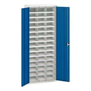 Verso Compartment Cupboard with 45 Compartments. WxDxH: 800X350X2000mm Ral 7035/5010 _SKU-16926403.11