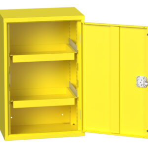 Yellow Hazardous Cabinet Cupboard - Verso Hazardous Substance Cupboard with 2 Trays. WxDxH: 525X350X800mm Ral 1023 _SKU-16926790. 12