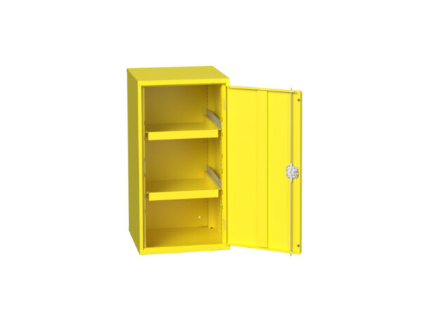 Flammable Storage Cupboard - Verso Hazardous Substance Cupboard with 2 Trays. WxDxH: 525X550X1000mm Ral 1023 _SKU-16926791. 12