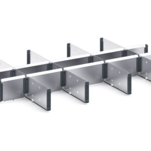 Verso Adjustable Metal Divider Kit 15 Compartment for Cabinet - WxDxH: 800X550X100/125mm Galvanised Steel _SKU-16926824.51