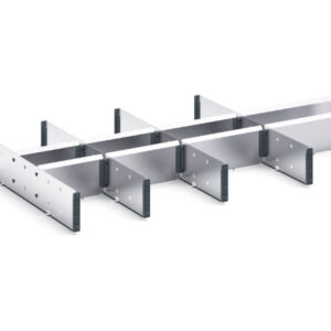 Verso Adjustable Metal Divider Kit 13 Compartment for Cabinet - WxDxH: 1050X550X100/125mm Galvanised Steel _SKU-16926842.51