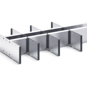 Verso Adjustable Metal Divider Kit 13 Compartment for Cabinet - WxDxH: 1050X550X175mm Galvanised Steel _SKU-16926843.51