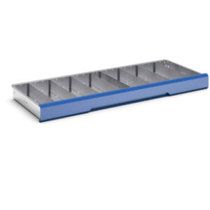 Verso Adjustable Metal Divider Kit 9 Compartment for Cabinet - WxDxH: 1300X550X100/125mm Galvanised Steel _SKU-16926860.51